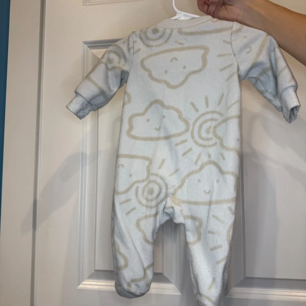 Carter's Baby Sleepers Cloud Sun‎ Footed Pajamas Size 3 Months